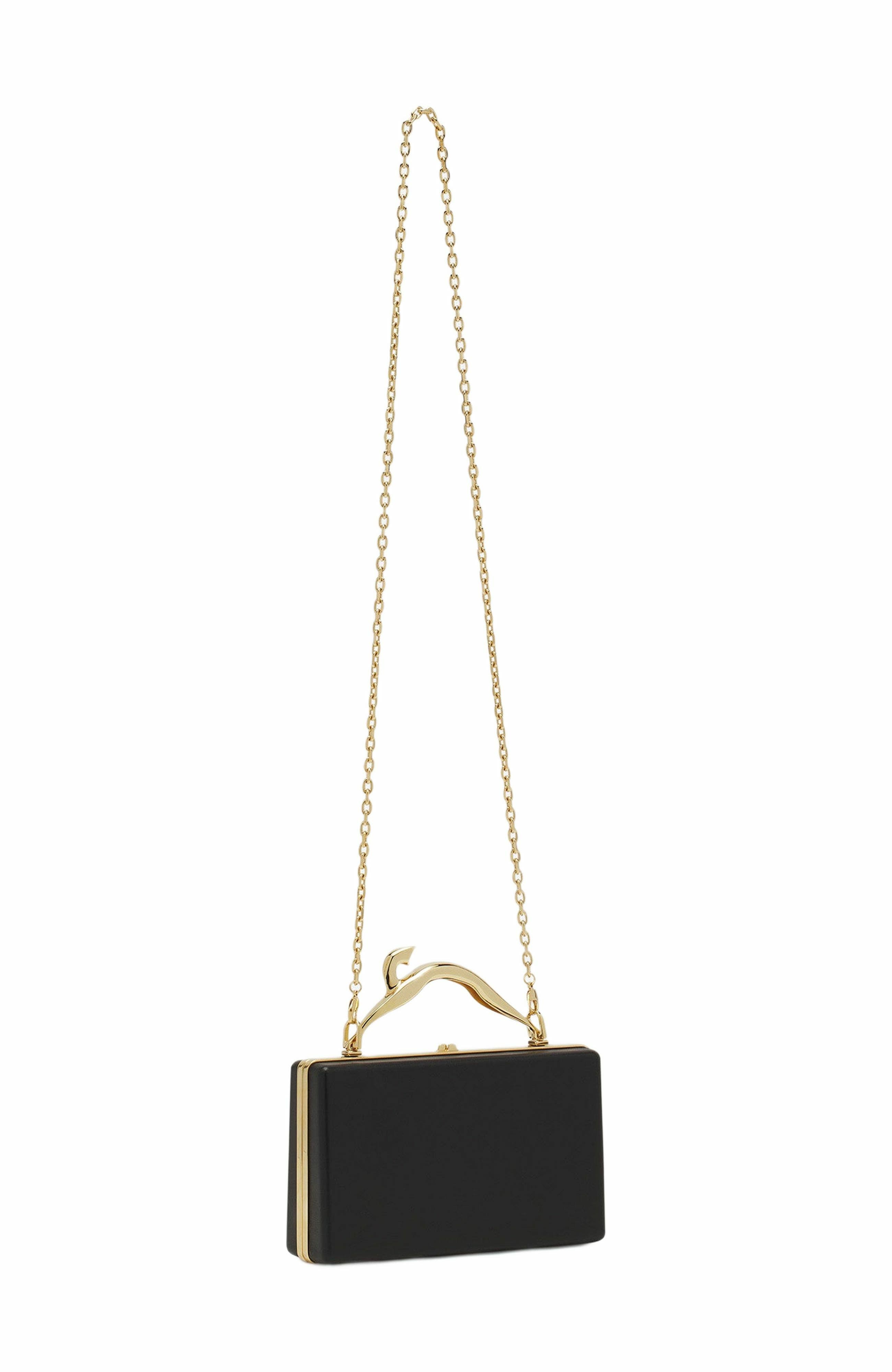 Lanvin FUSION CAT LEATHER CLUTCH BAG, Alternate, color, 