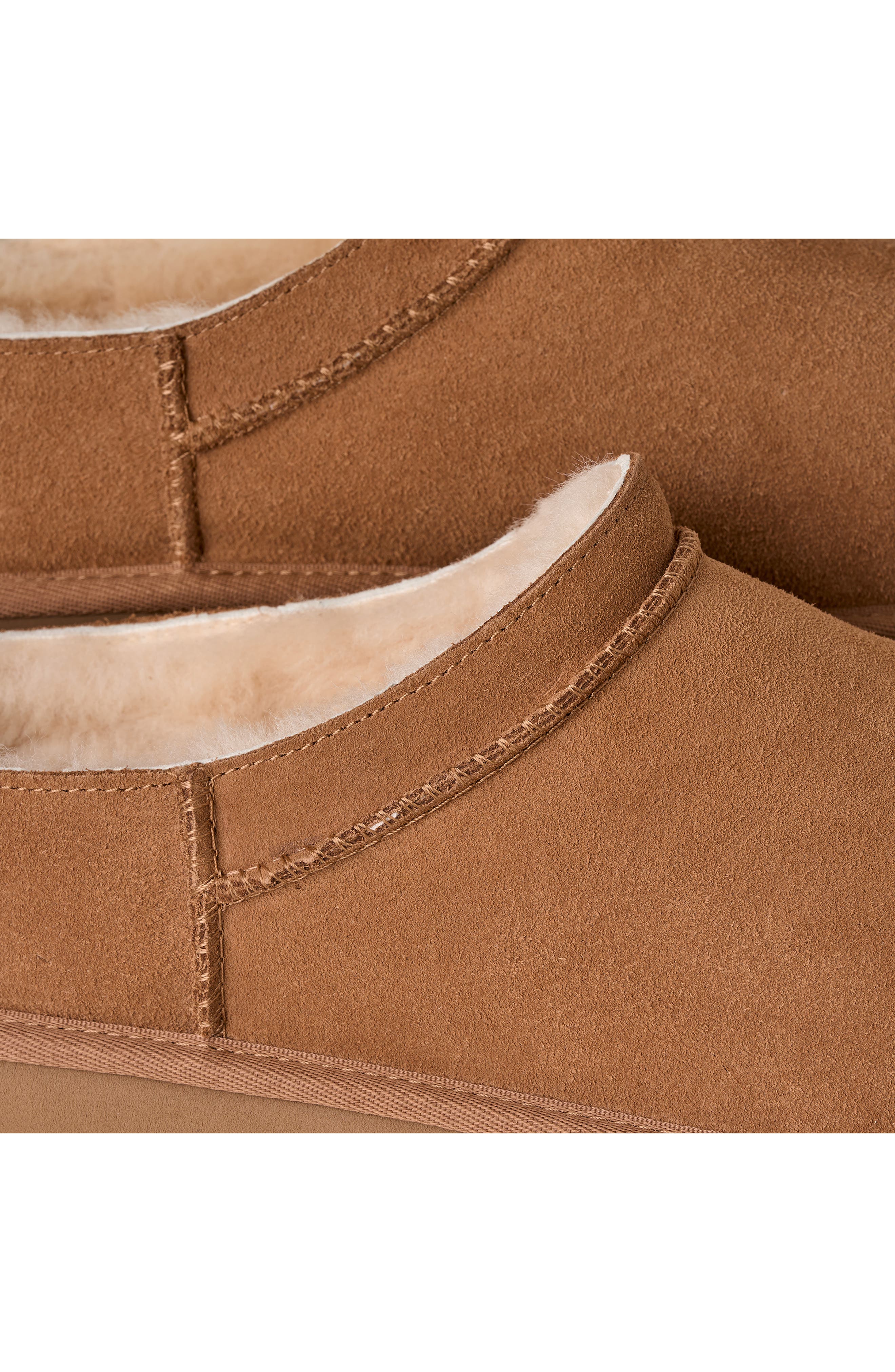 Classic Genuine Shearling Lined Slipper, Alternate, color, CHESTNUT