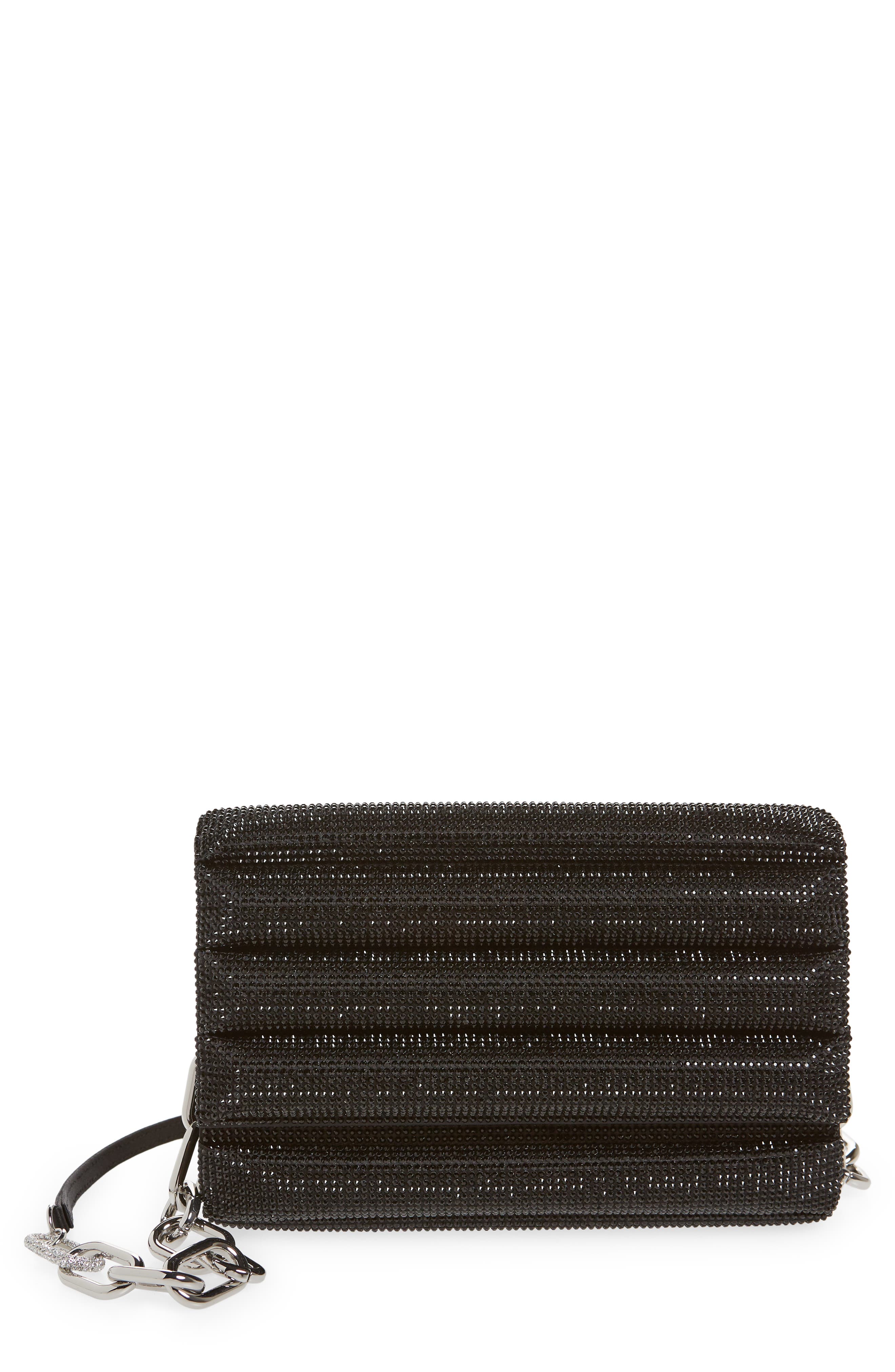 JUDITH LEIBER COUTURE Fizzoni Crystal Pillow Clutch, Main, color, 