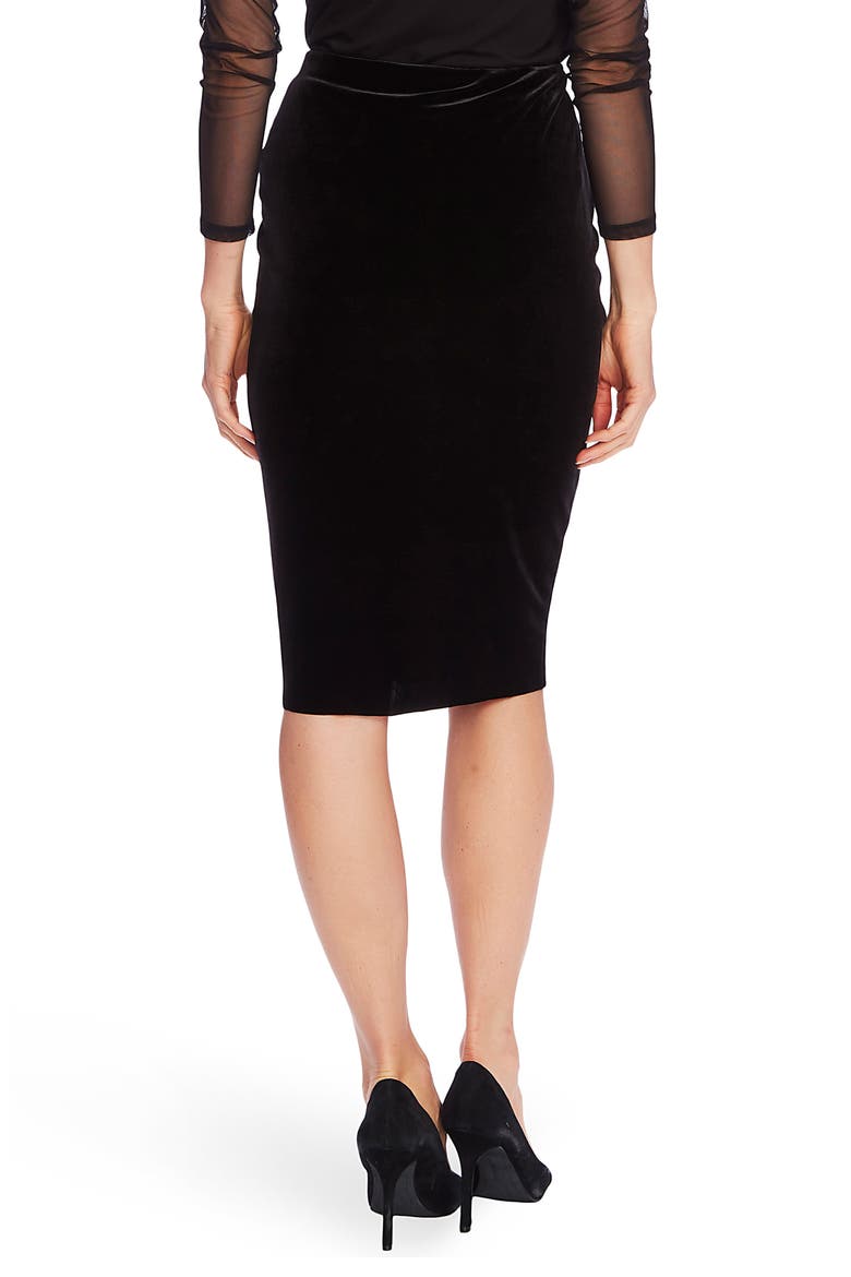 Velvet Tube Skirt, Alternate, color, RICH BLACK