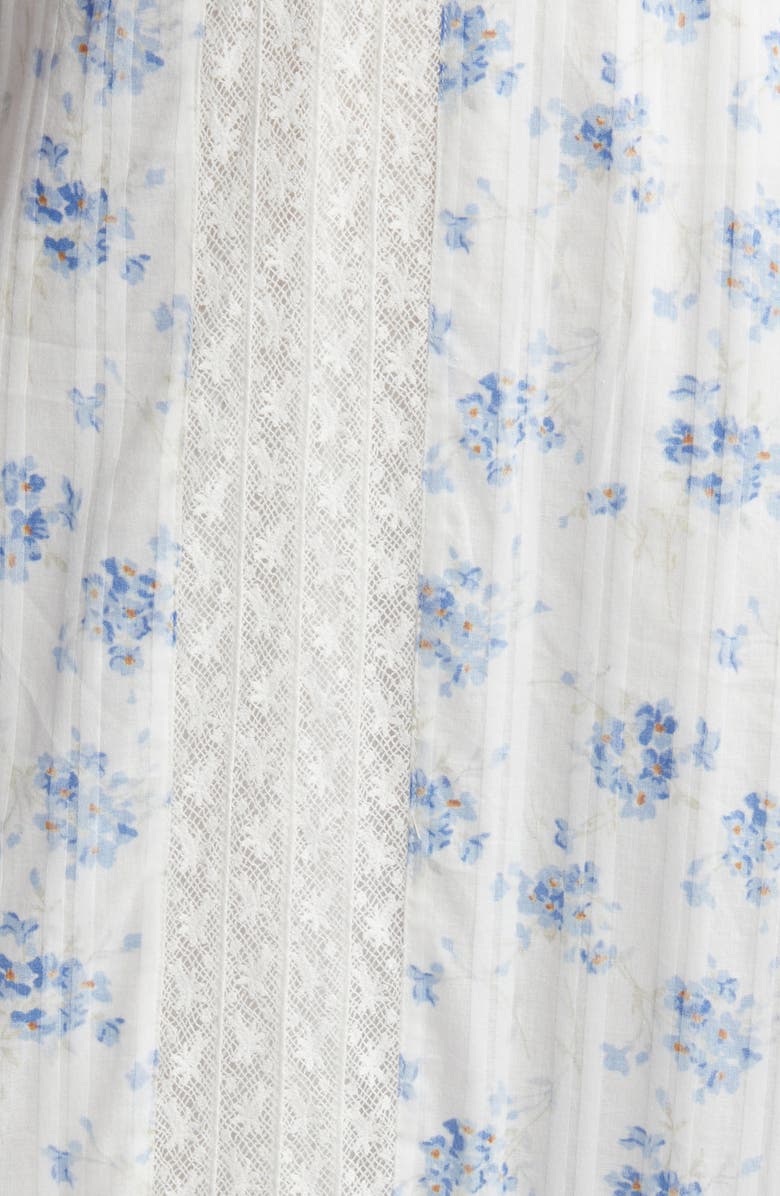 LoveShackFancy Vermella Short Sleeve Cotton Maxi Dress, Alternate, color, 