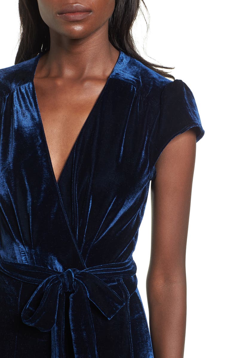 Tularosa Sid Velvet Wrap Maxi Dress, Alternate, color, 