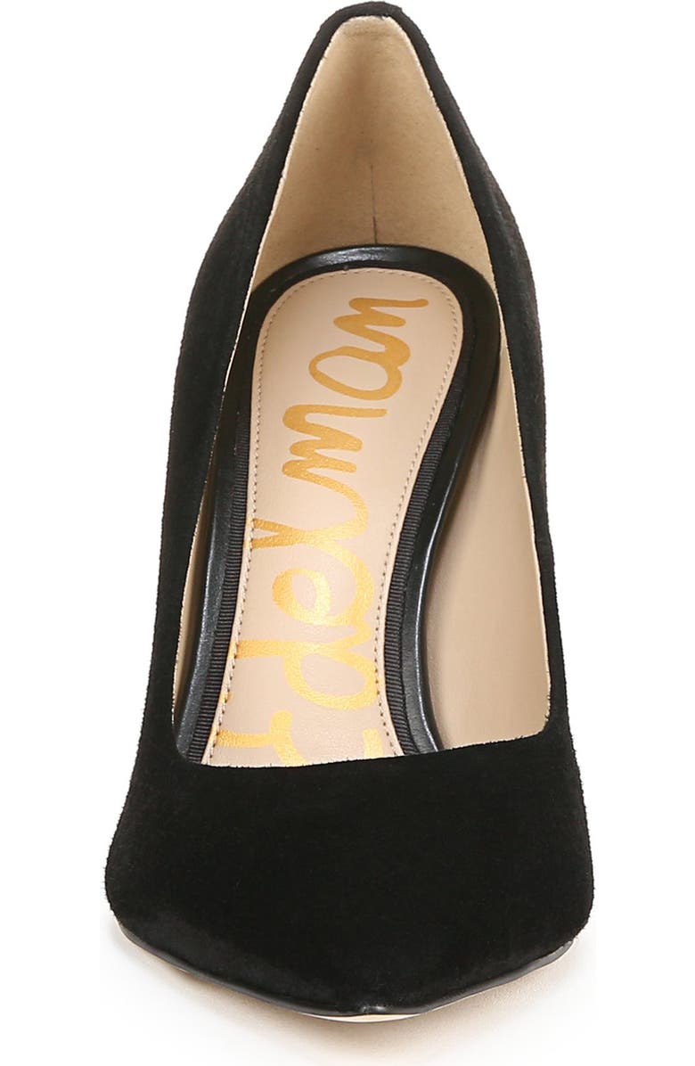 Sam Edelman Hazel Pointed Toe Pump, Alternate, color, Black Suede