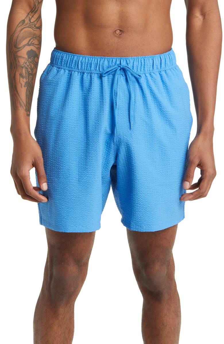 ASOS DESIGN Solid Swim Trunks, Main, color,