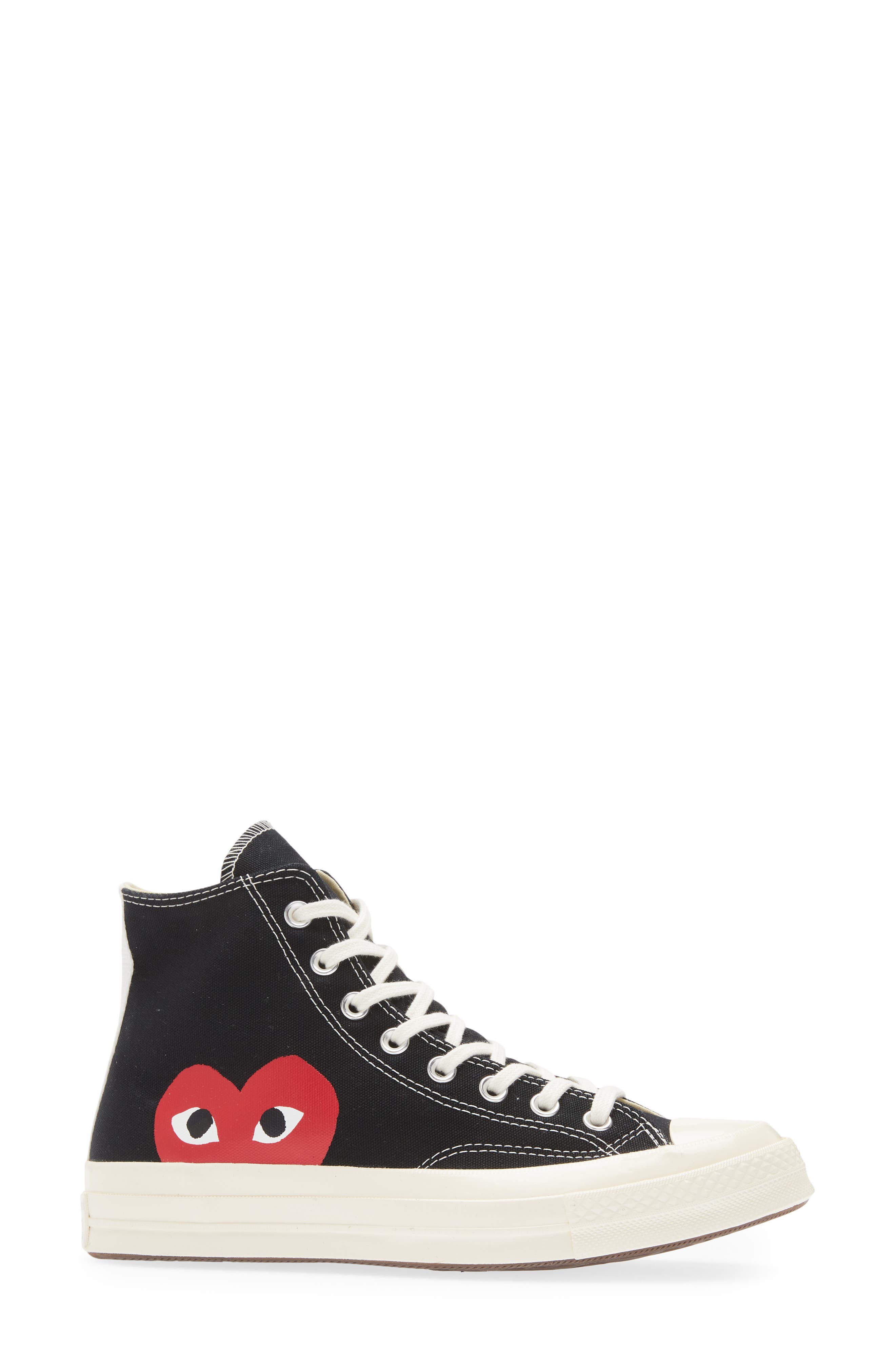 Comme des Garçons PLAY x Converse Chuck Taylor<sup>®</sup> Hidden Heart High Top Sneaker, Alternate, color, 