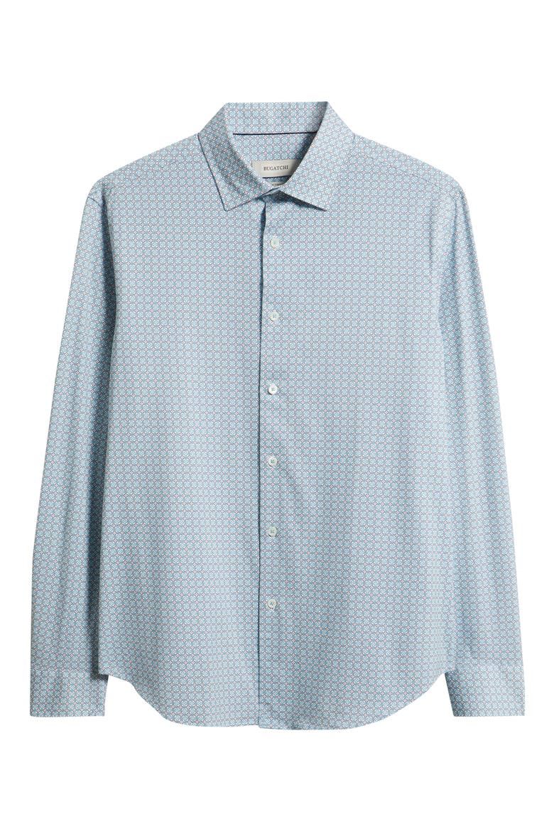 James OoohCotton® Geo Print Button-Up Shirt, Alternate, color, TEAL