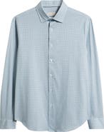 Bugatchi James OoohCotton® Geo Print Button-Up Shirt