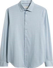 Bugatchi James OoohCotton® Geo Print Button-Up Shirt