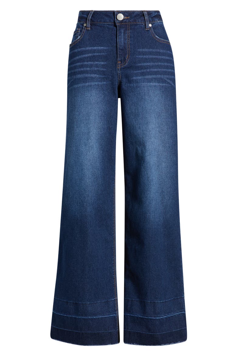 Mid Rise Slim Wide Leg Jeans, Alternate, color, GROVE
