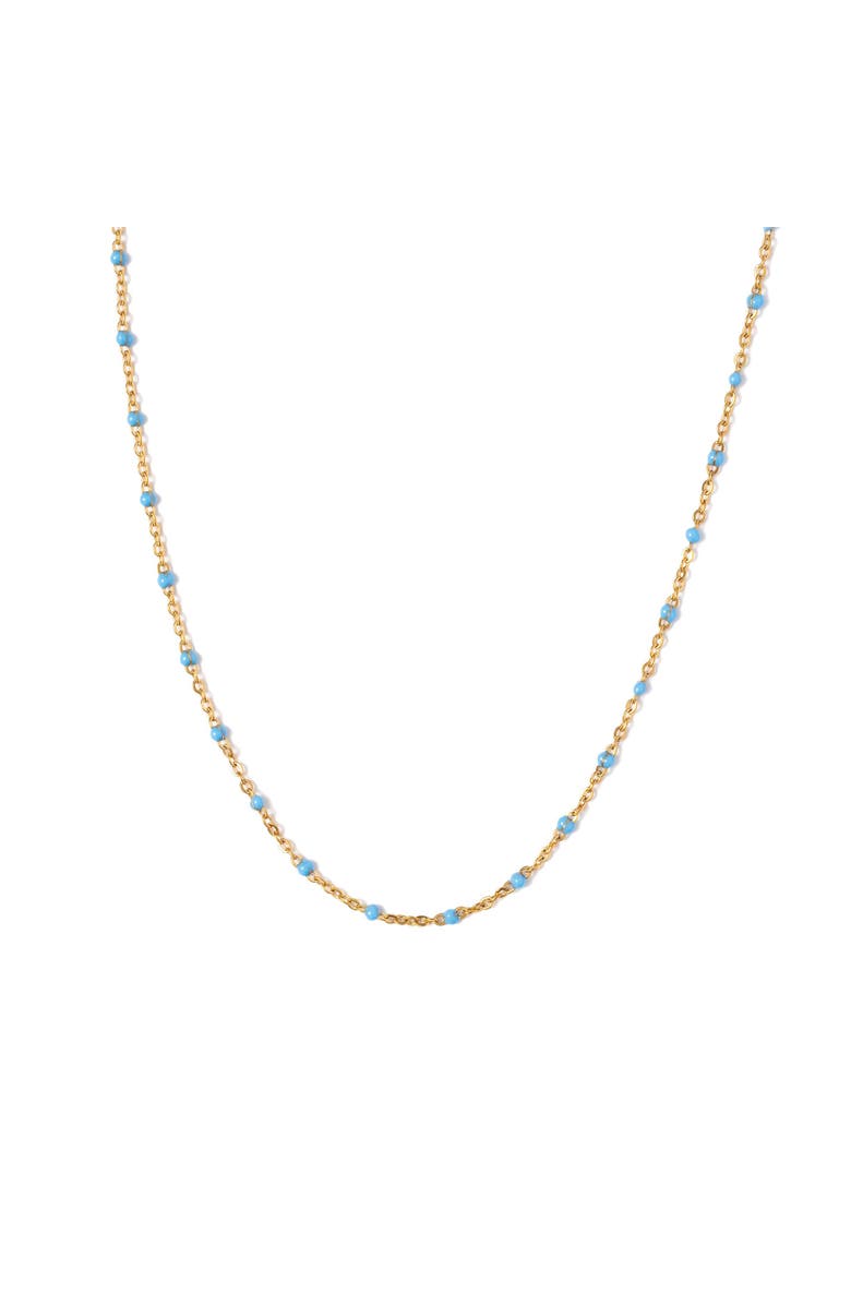 Pip Pop Enamel Bead Necklace, Main, color, Blue