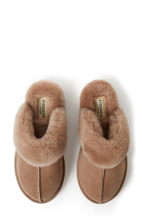Sydney Water Resistant Genuine Shearling Scuff Slipper - Wide Width Available (Women)