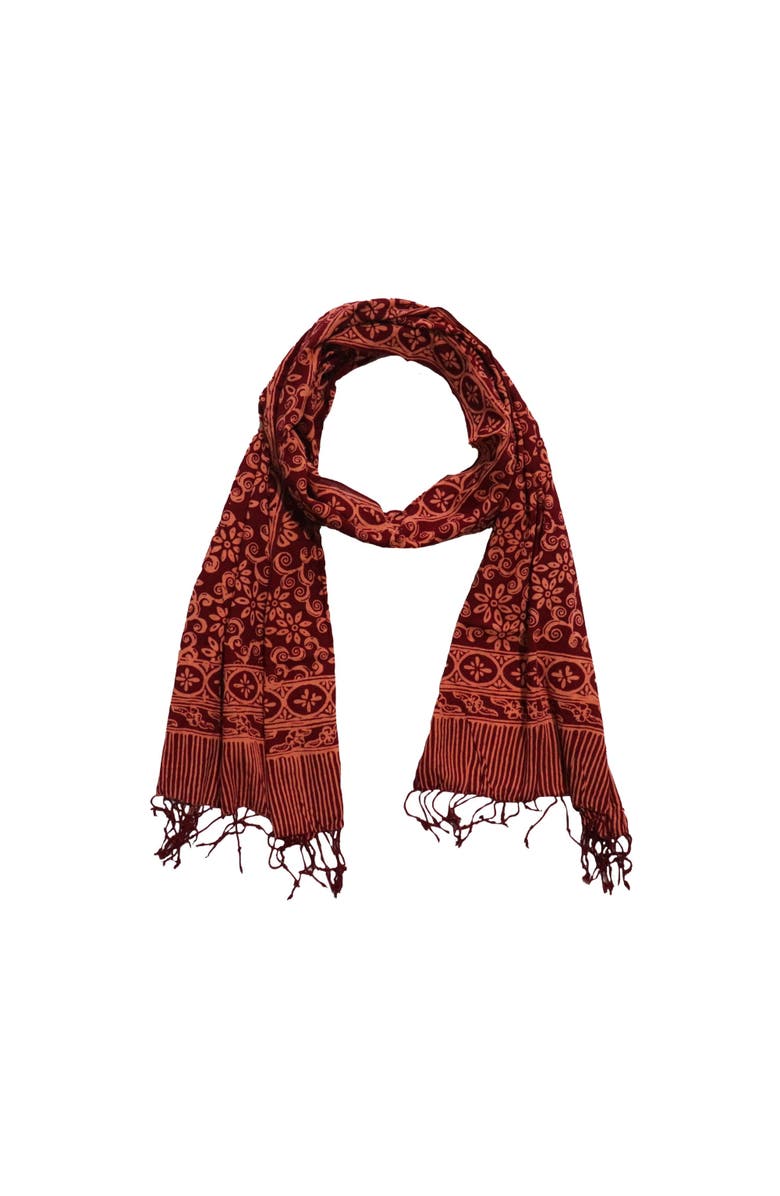 Kasih Co-op Handmade Batik Scarf, Main, color, Loop