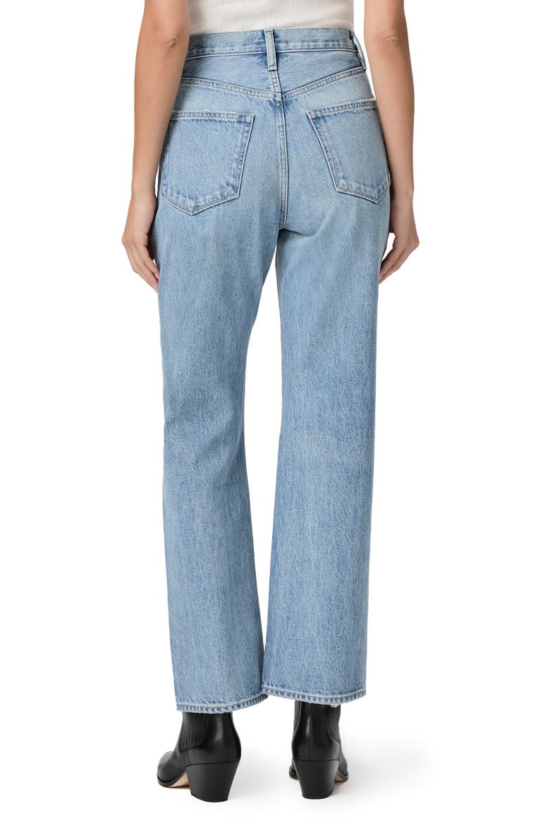 Sawyer High Waist Straight Leg Jeans, Alternate, color, BRITAINDIS