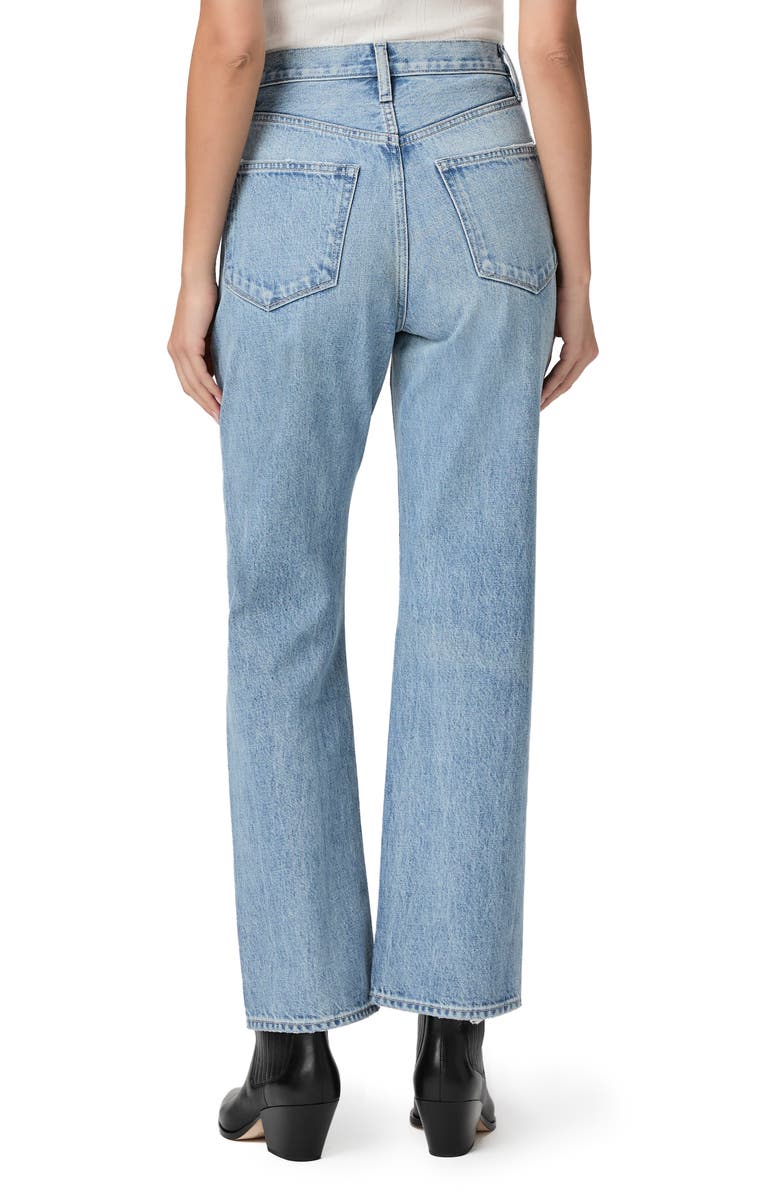 PAIGE Sawyer High Waist Straight Leg Jeans, Alternate, color, Britaindis