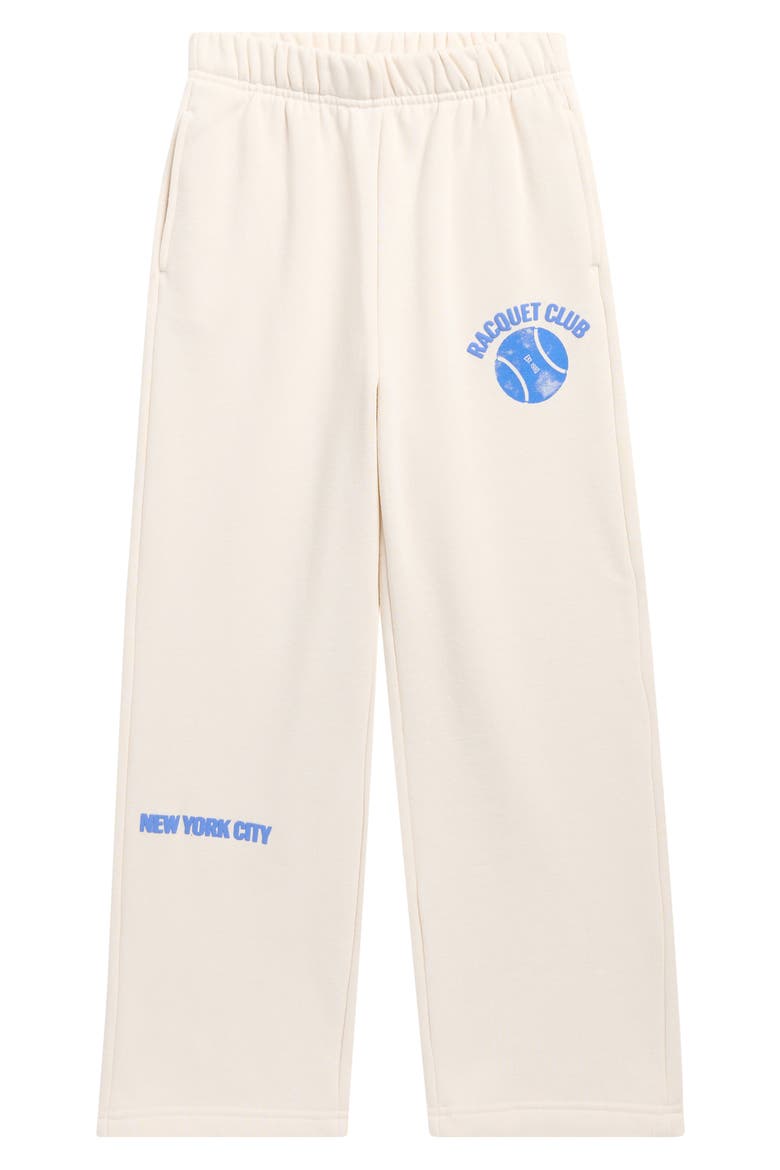 Kids' Racquet Club Baggy Sweatpants, Main, color, NATURAL