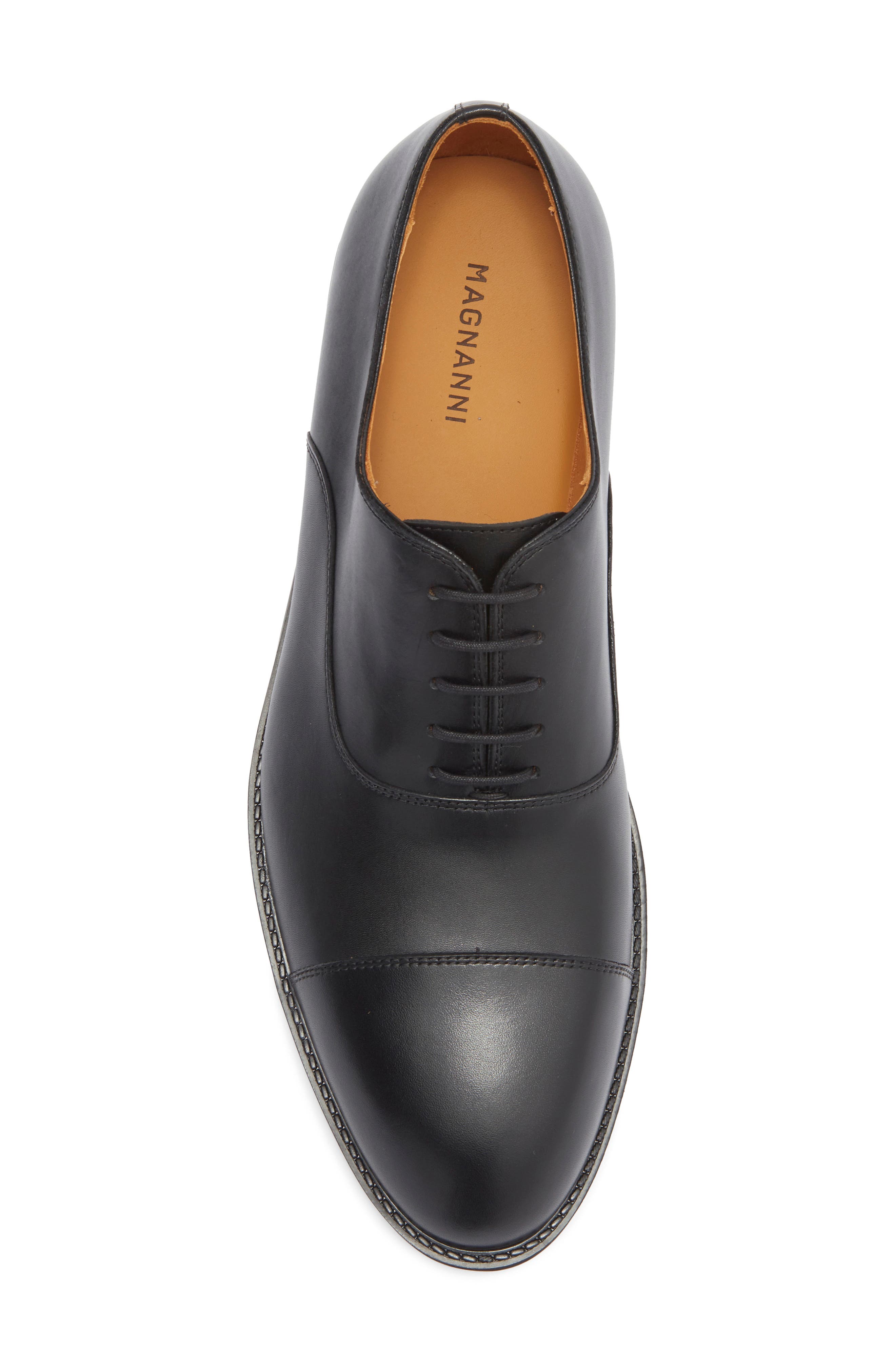 Magnanni Eddison Cap Toe Oxford, Alternate, color, Black