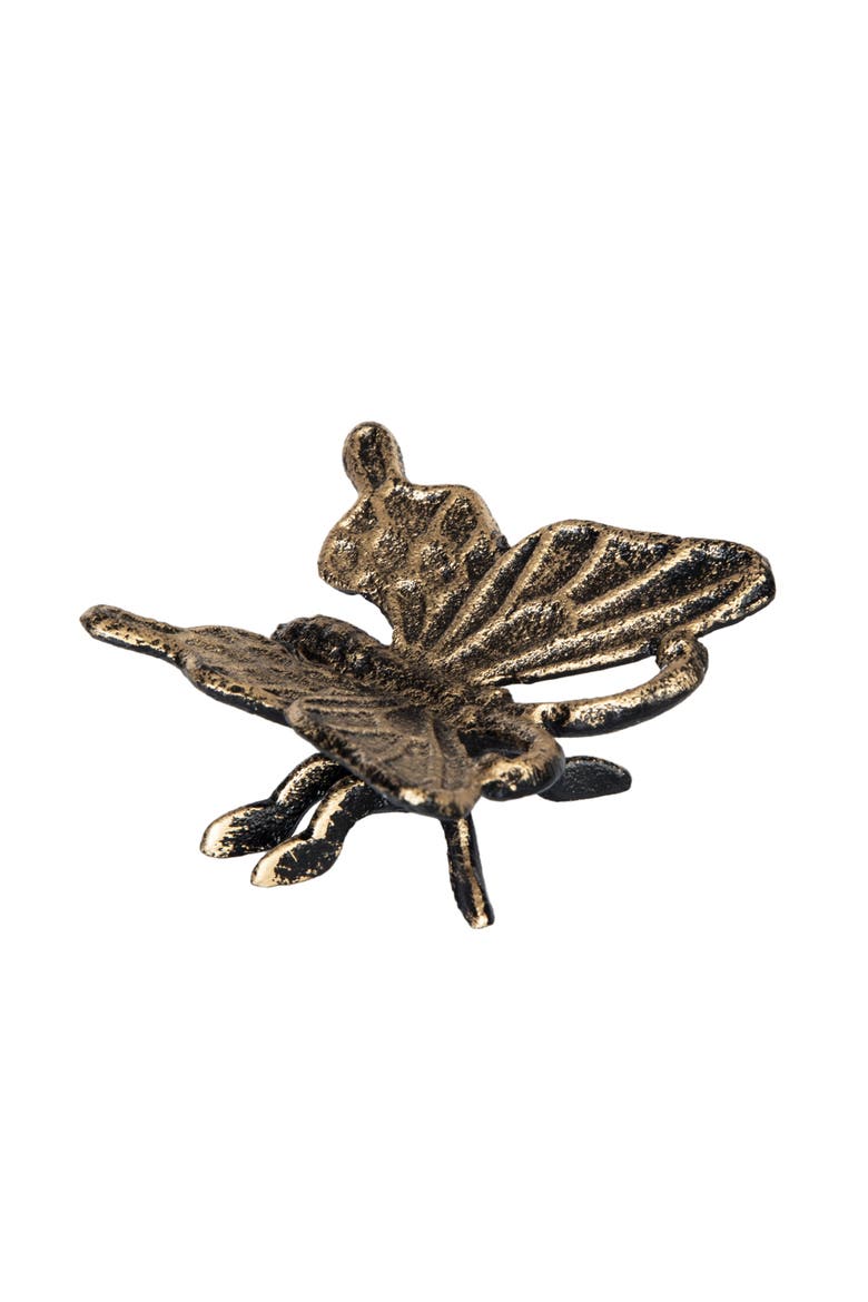 Butterfly Metal Decorative Figurine, Alternate, color, Gold