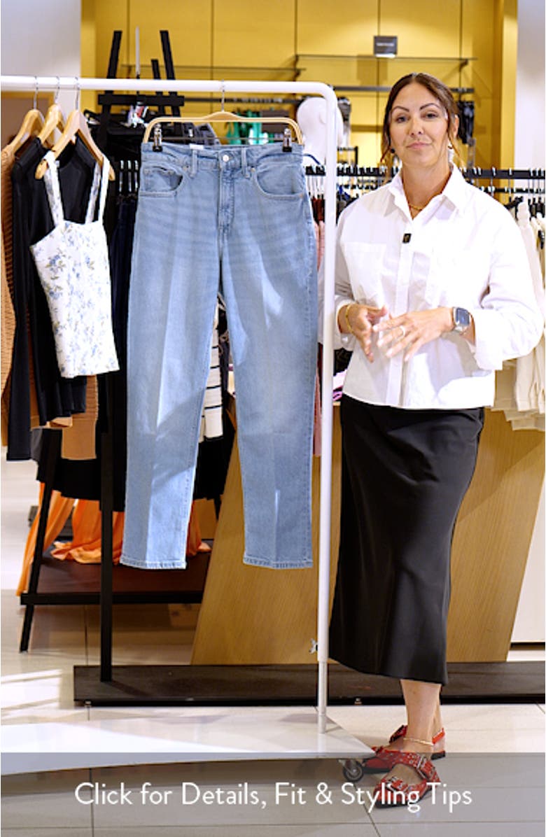 Good Icon High Waist Ankle Straight Leg Jeans, sales video thumbnail