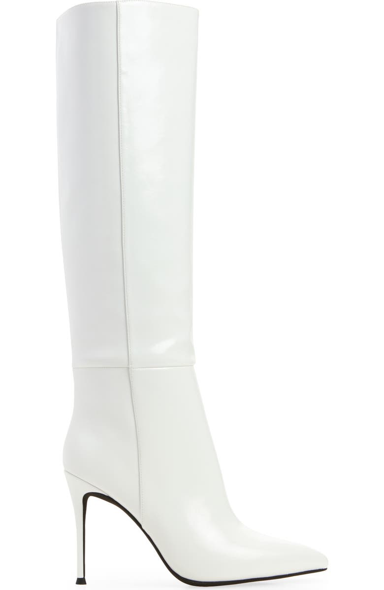 Jeffrey Campbell Arsen Knee High Stiletto Boot, Alternate, color, White
