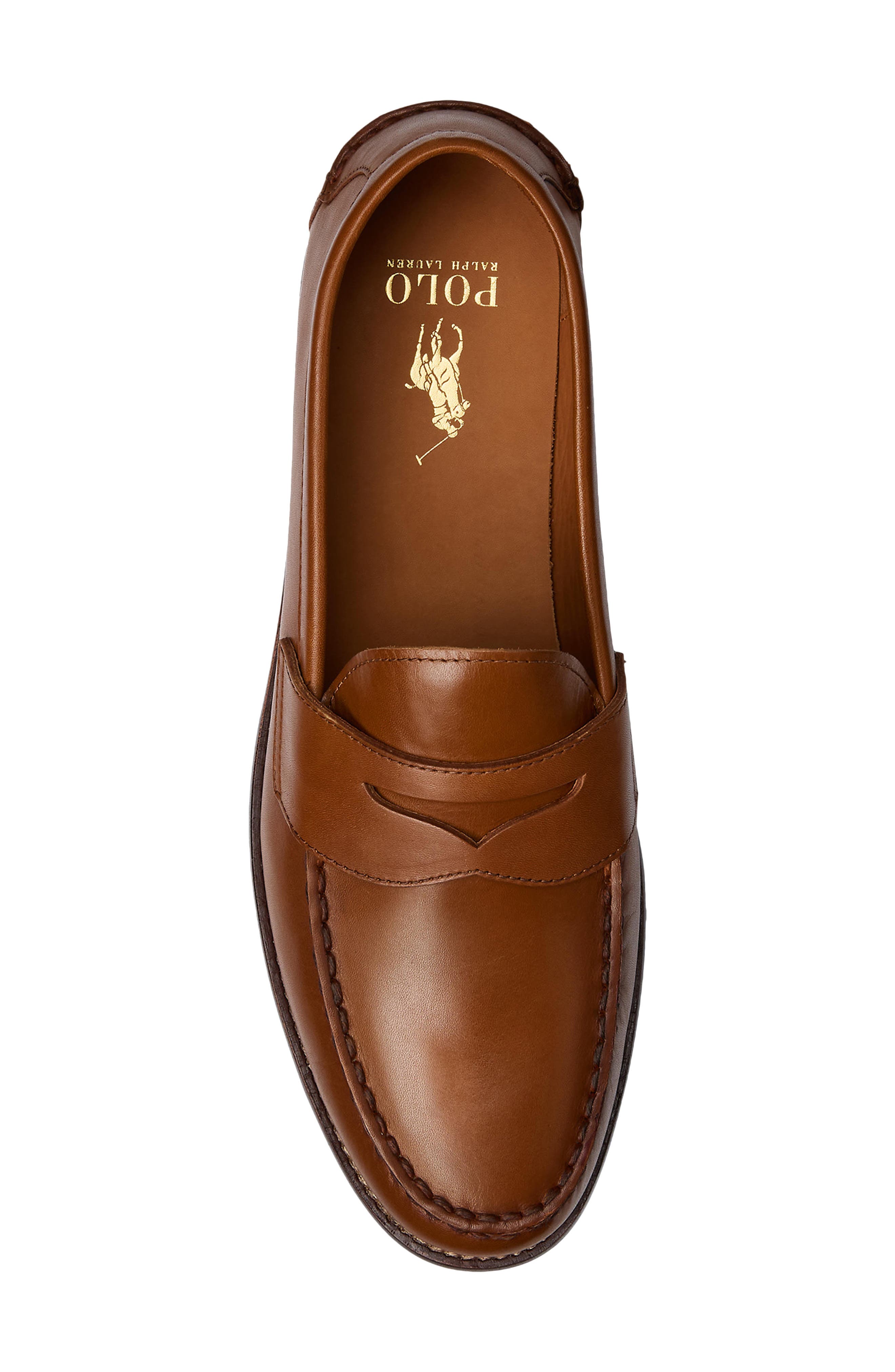 Ralph Lauren Alston Penny Loafer, Alternate, color, Tan