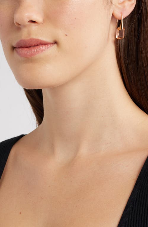 NORDSTROM NORDSTROM FLOATING OCTAGON CRYSTAL DROP EARRINGS 