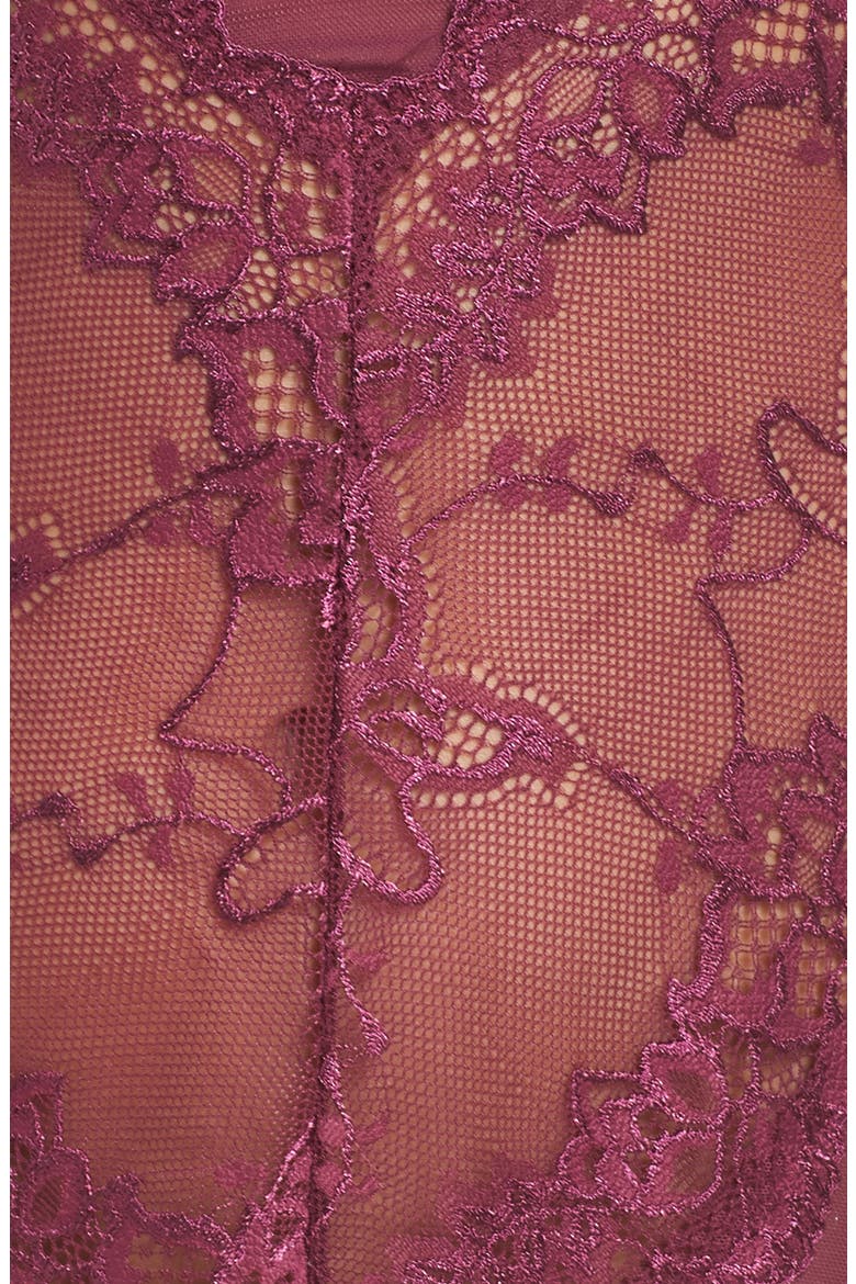 Valentine Soft Cup Babydoll Chemise & G-String Thong, Alternate, color, PURPLE HAZE