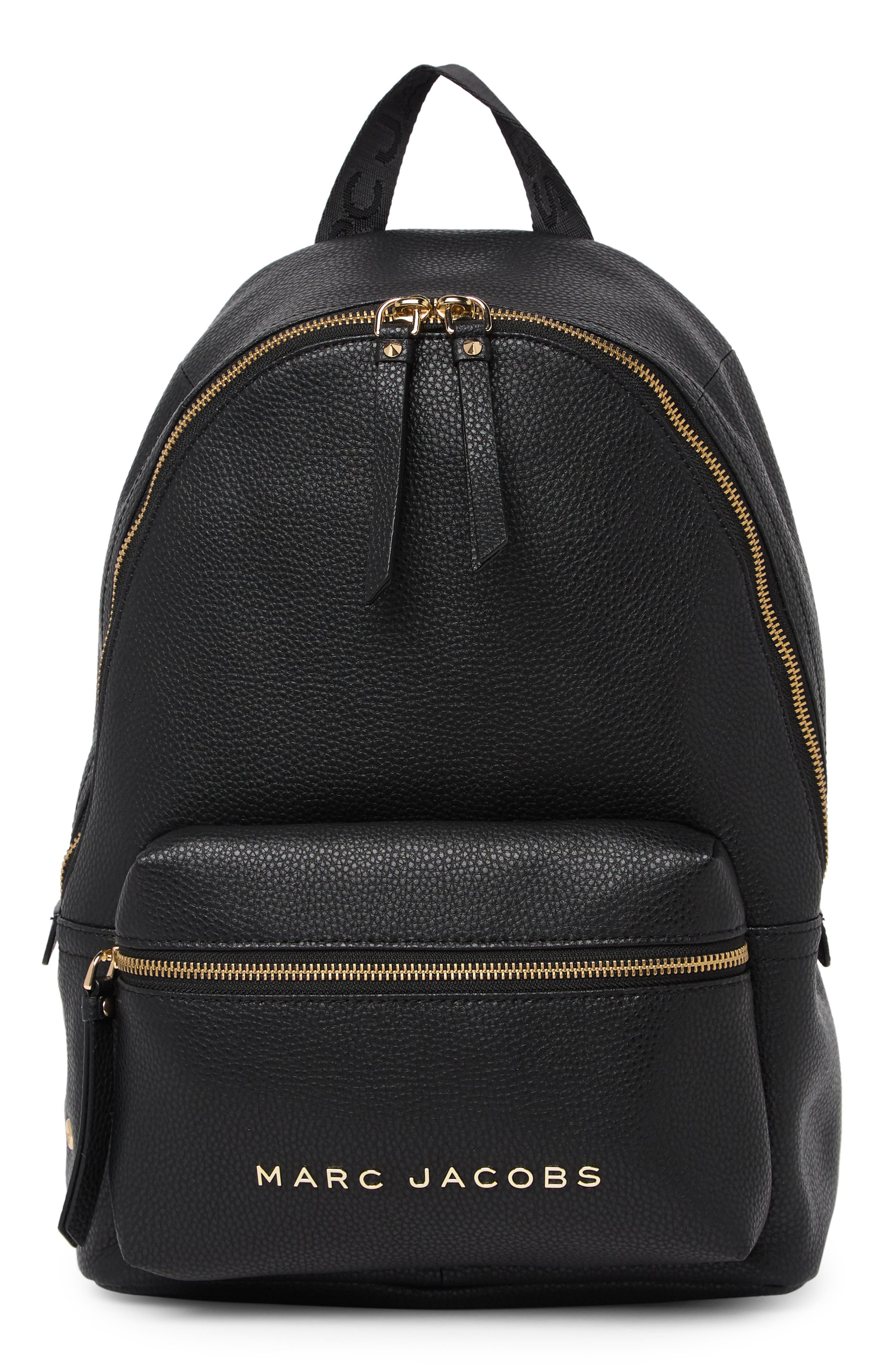 Marc Jacobs Leather Medium Backpack, Main, color, 