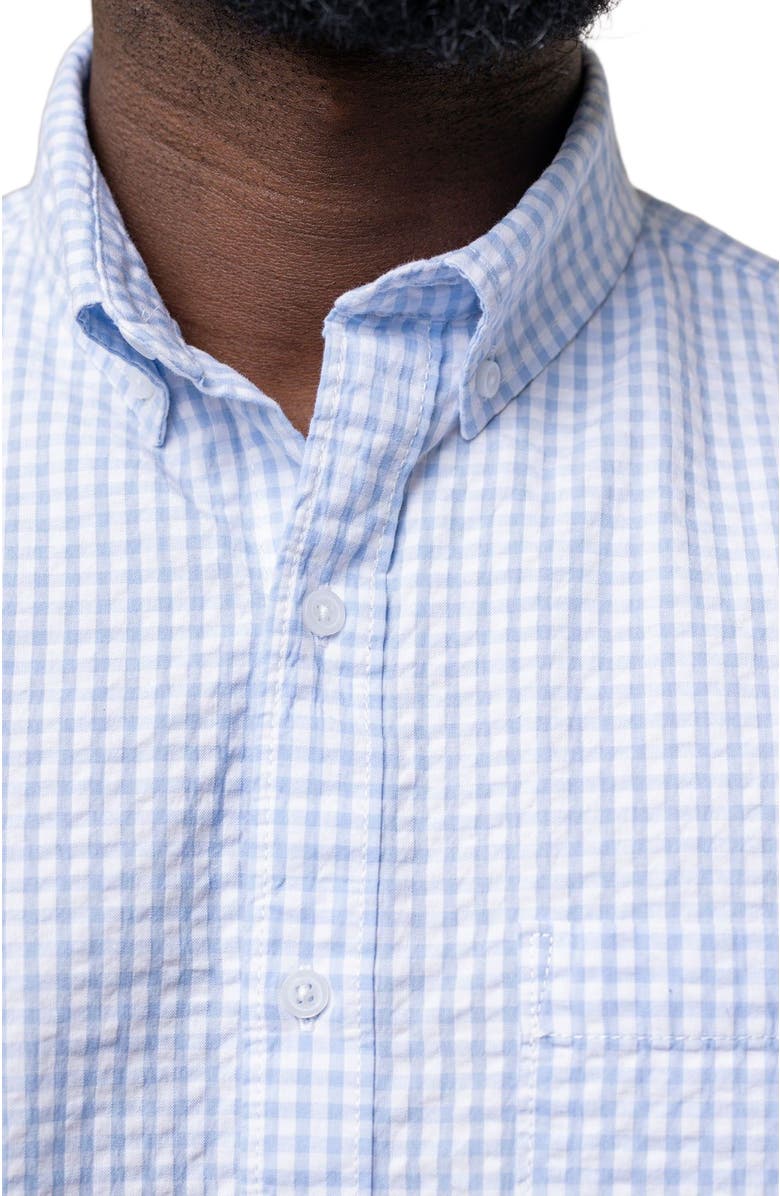 Hope & Henry Men's Organic Seersucker Button Down Shirt, Alternate, color, 