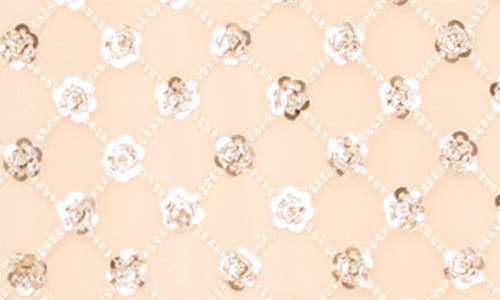 Milly Rylan Sequin Embroidered Sleeveless Tank Top In Neutral