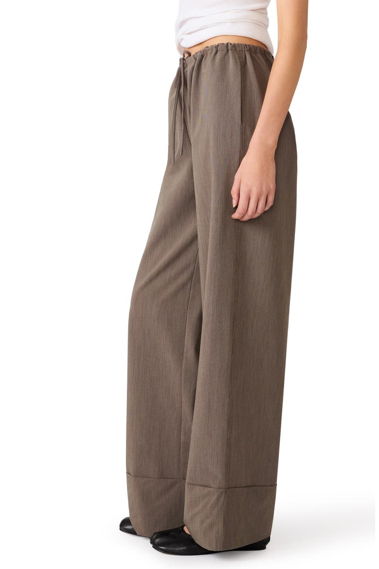 Idra Tie Waist Pants, Alternate, color, WALNUT