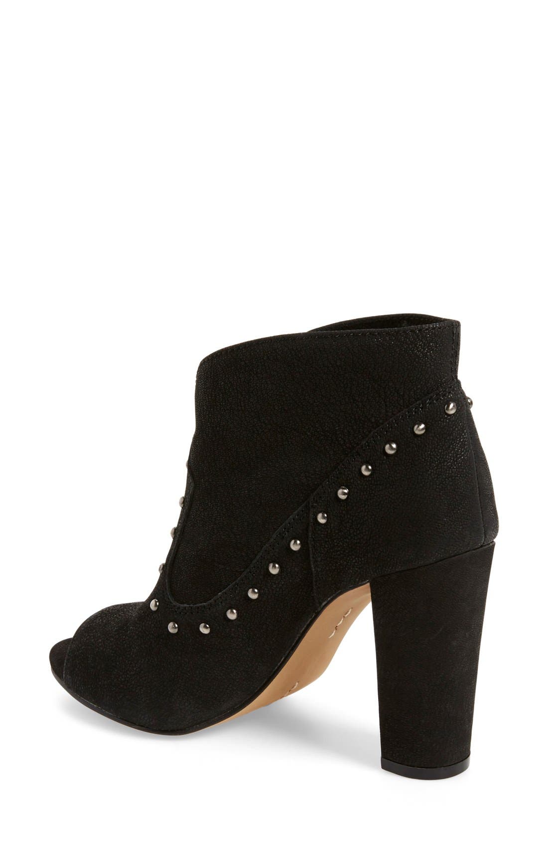 Vince Camuto 'Corianne' Studded Open Toe Bootie, Alternate, color, 