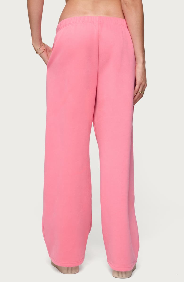 EDIKTED Strawberry Babe Sweatpants, Alternate, color, Pink