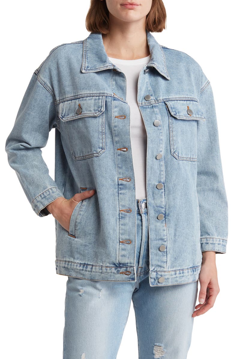 PLM Long Denim Jacket, Main, color, 