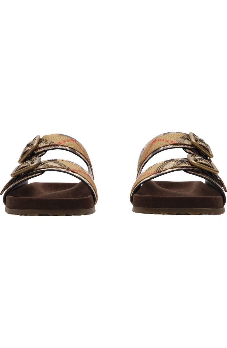 Burberry Urchin Snakeskin Embossed Slide Sandal, Alternate, color, Serpent