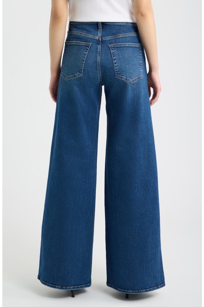 The Palace High Waist Wide Leg Jeans, Alternate, color, RINSE