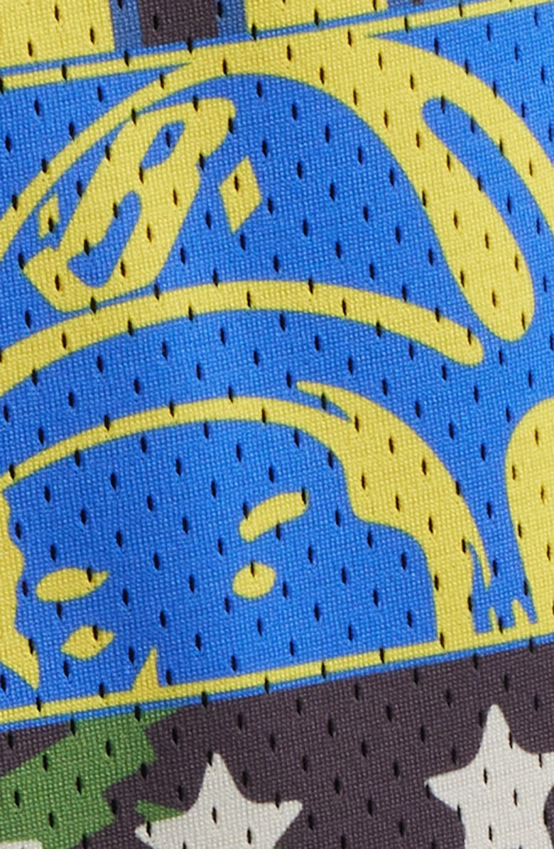 Billionaire Boys Club Compass Mesh Drawstring Shorts, Alternate, color, White