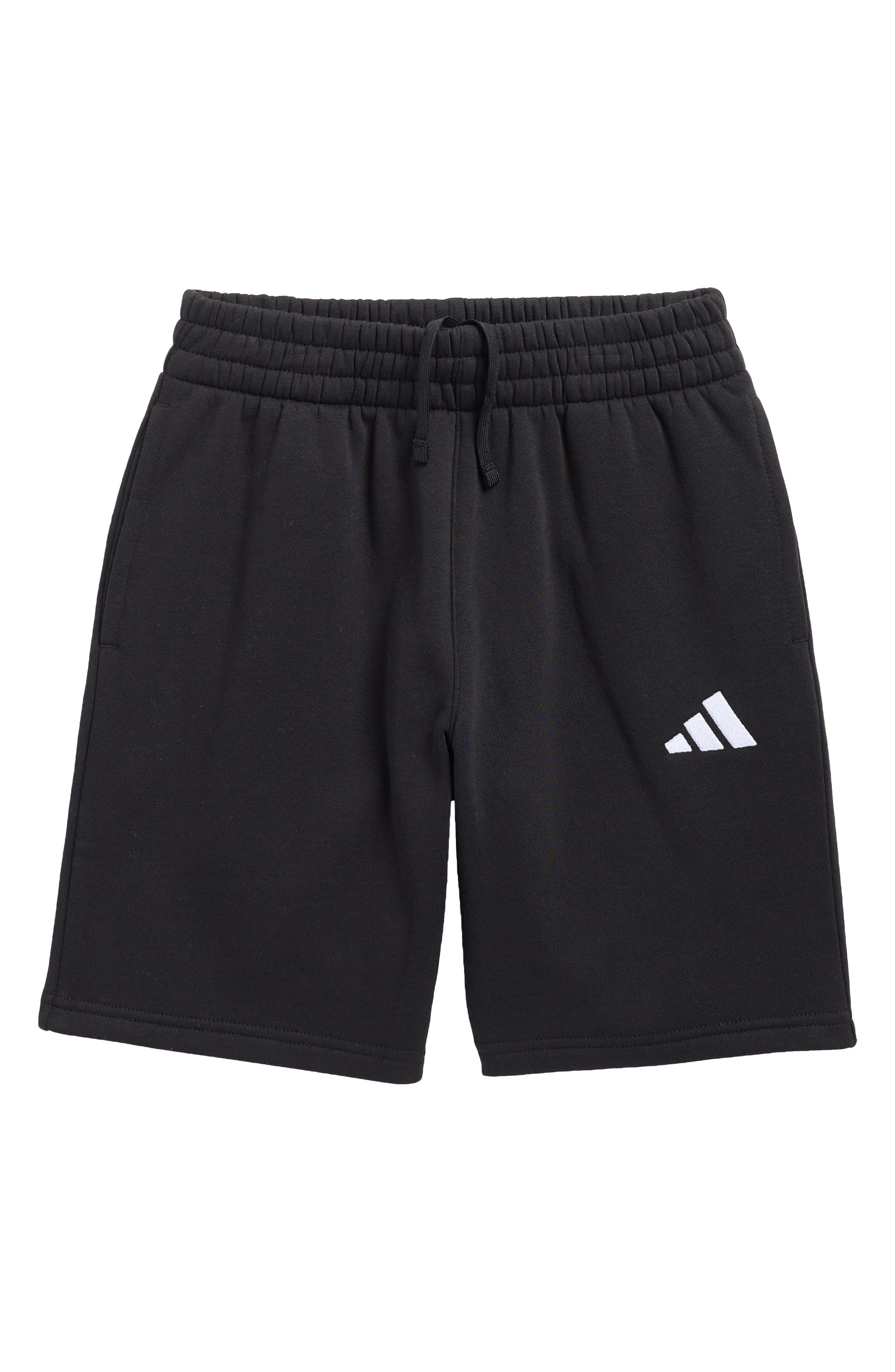 adidas Kids' 3-Bar Logo Fleece Shorts