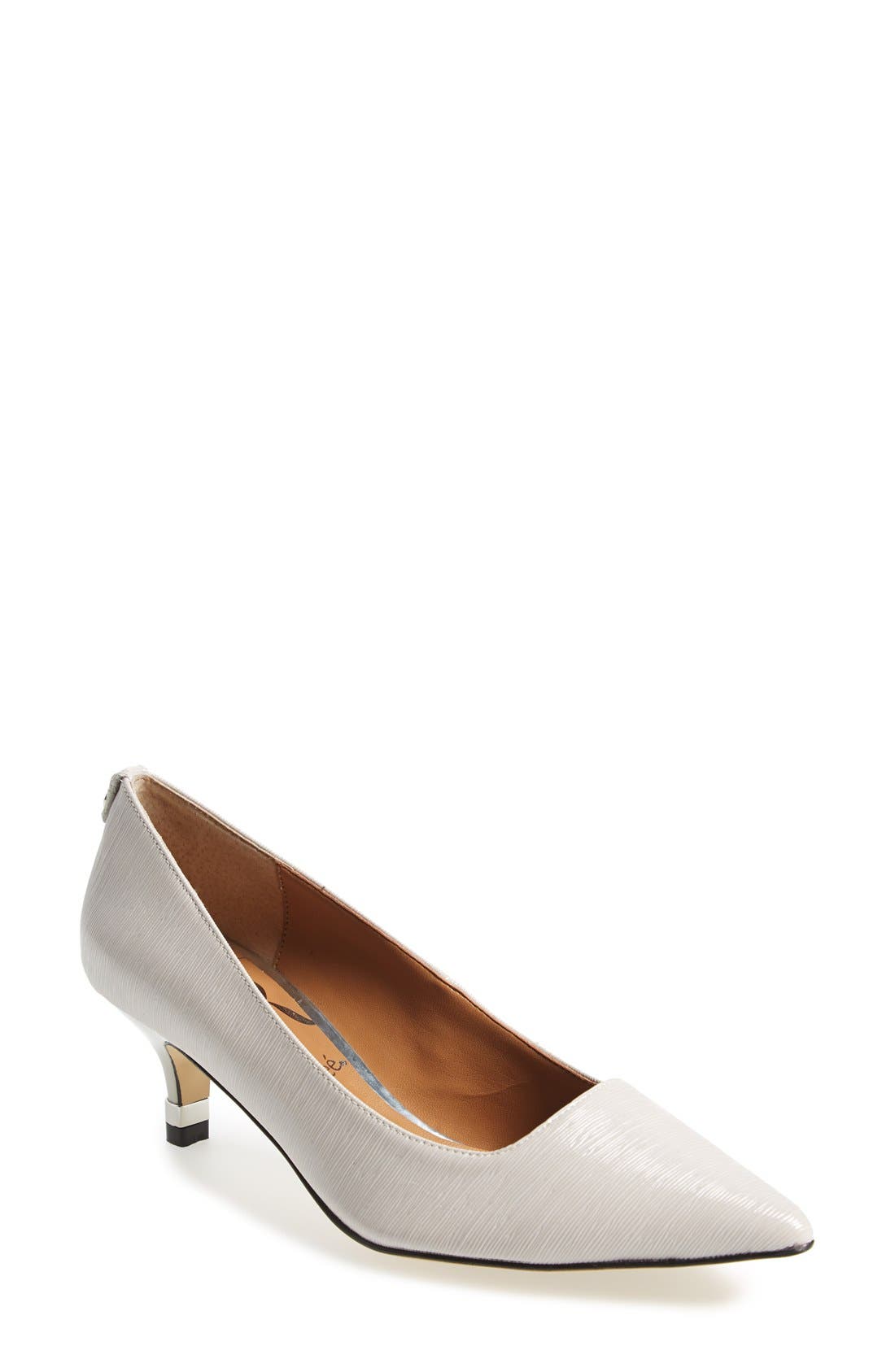 'Braidy' Kitten Heel Pump, Main, color, CEMENT