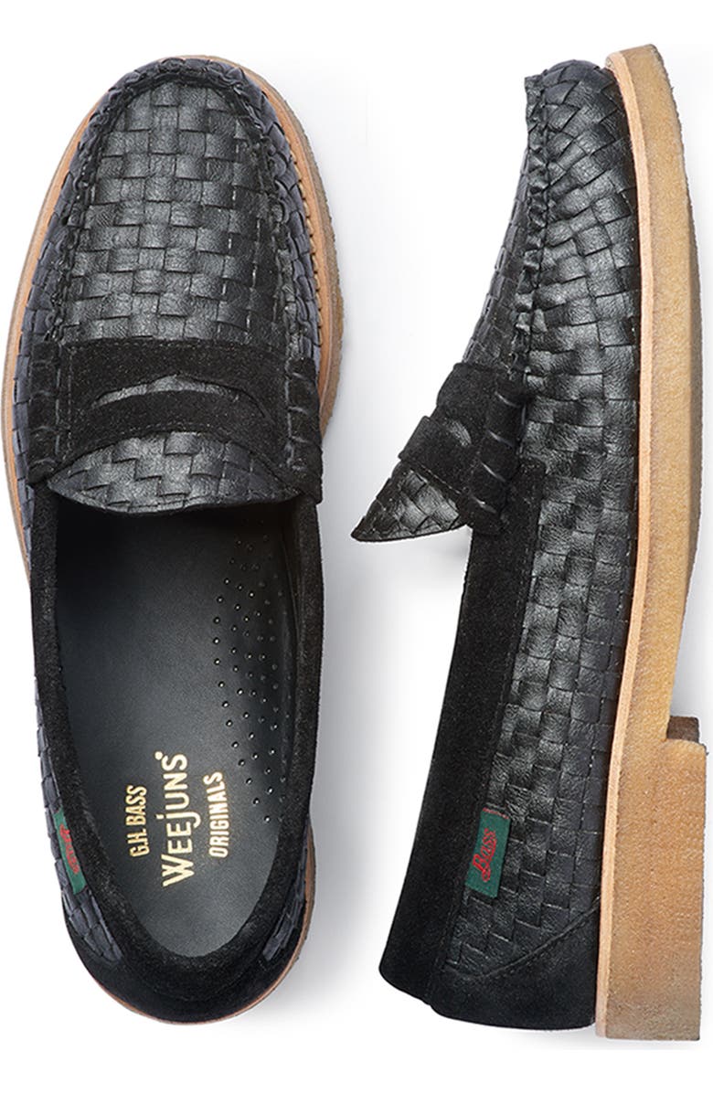 G.H.BASS Larson Woven Penny Loafer, Alternate, color,