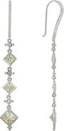 Judith Ripka Diamond Cut CZ Drop Earrings