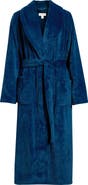 Nordstrom Shawl Collar Plush Longline Robe