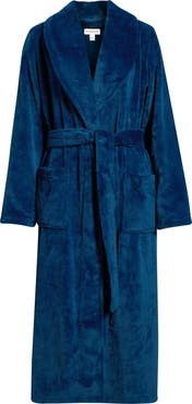 Nordstrom Shawl Collar Plush Longline Robe