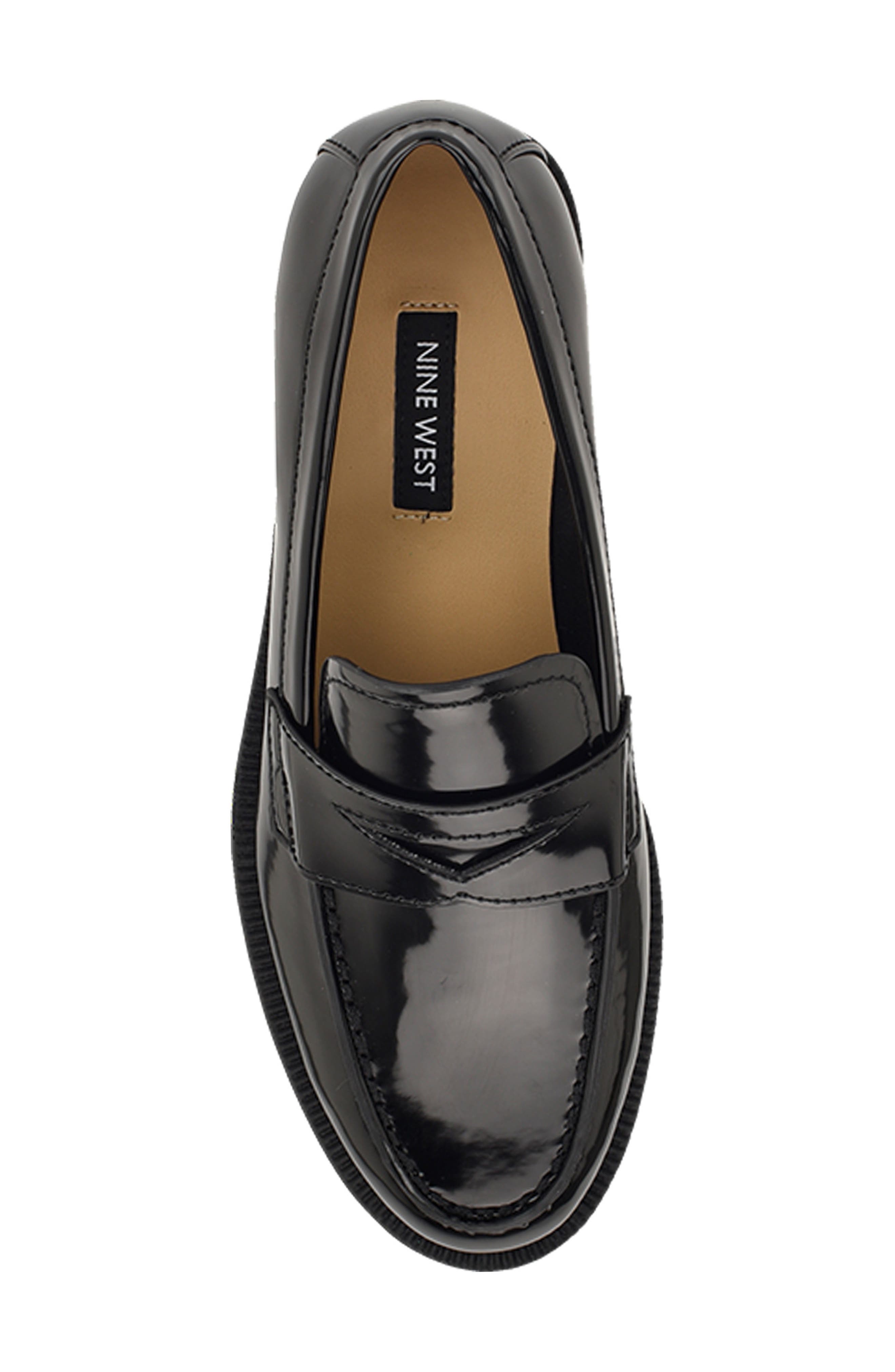 Nine West Berg Penny Loafer, Alternate, color, Black