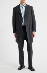 Canali Kei Trim Fit Wool Coat