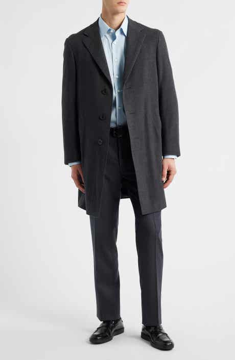 Canali Kei Trim Fit Wool Coat