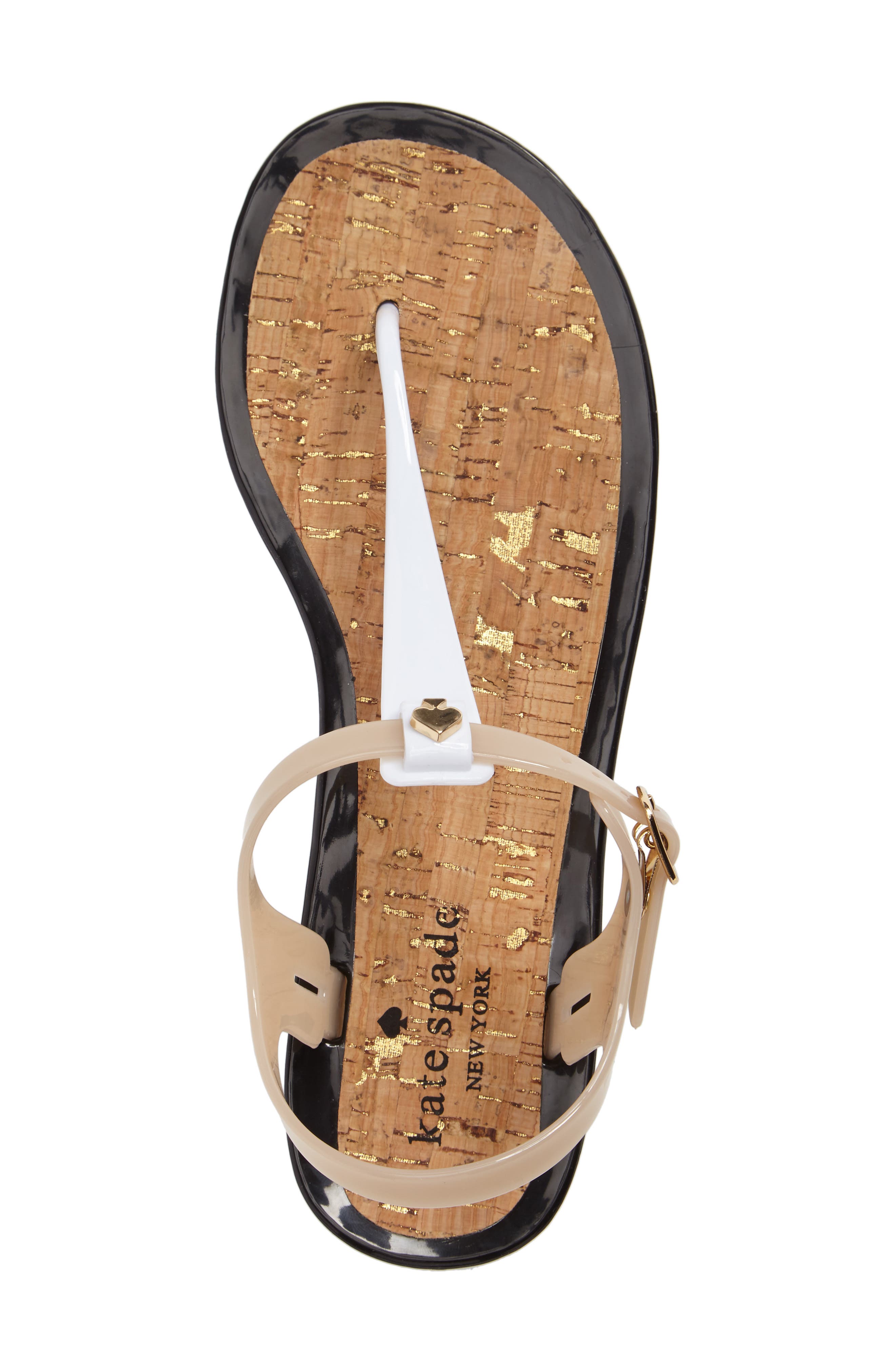 'yari' sandal, Alternate, color, WHITE/ DUSTY MAUVE