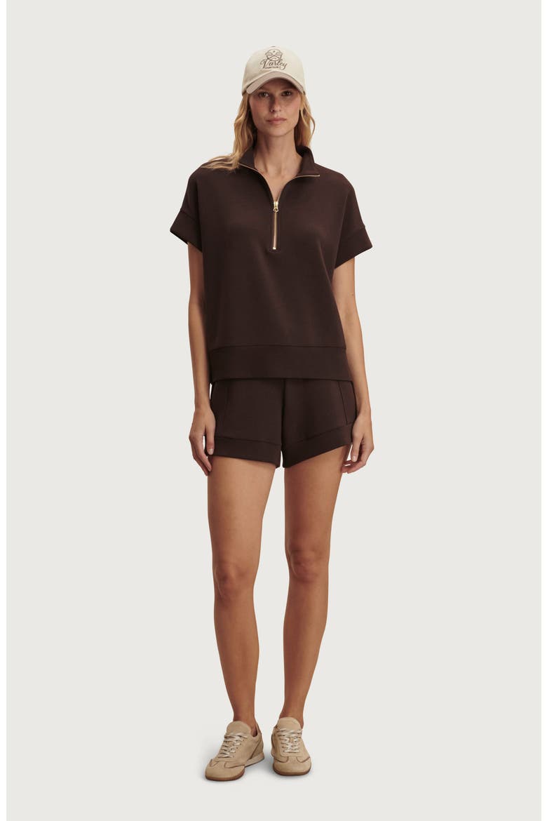 Ritchie Short Sleeve Half Zip, Alternate, color, COFFEE BEAN