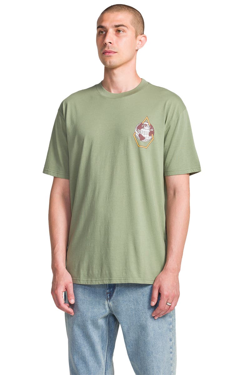 Volcom Globular Cotton Graphic T-Shirt, Alternate, color, Brolive