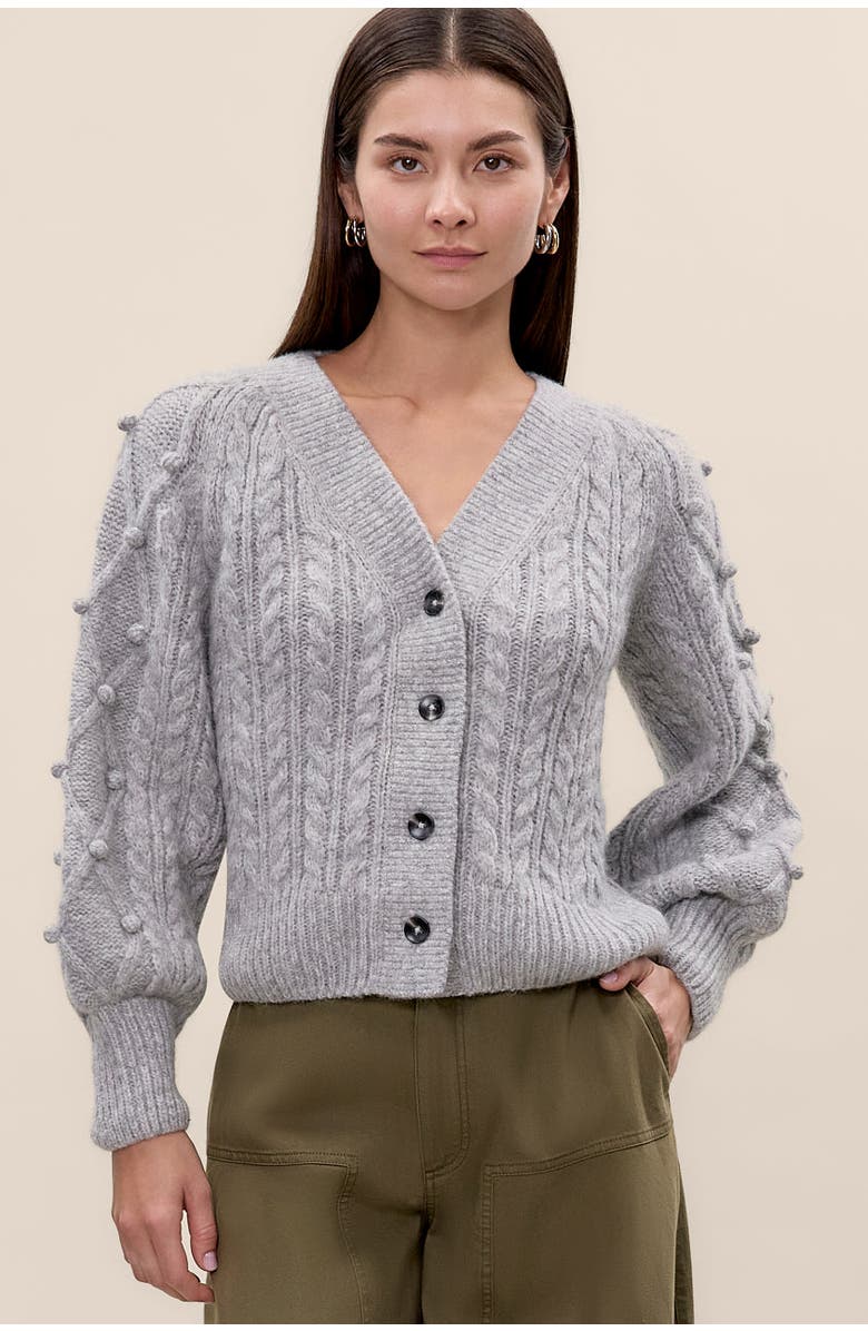 Rebecca Taylor Petra Cardigan, Main, color, Light Grey