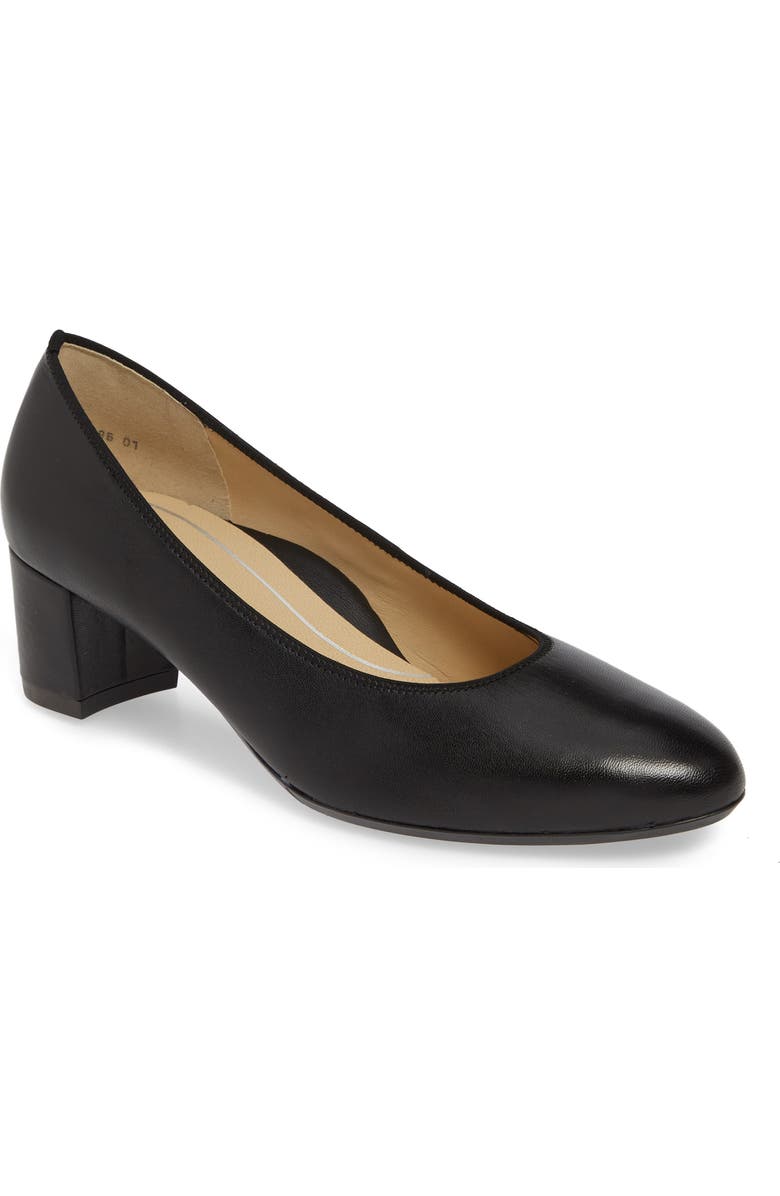 ara Kendall Pump, Main, color, Black Nappa Leather
